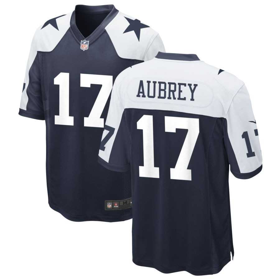 Men & Women & Youth Dallas Cowboys #17 Brandon Aubrey Limited Navy Thanksgiving Vapor Untouchable Jersey->dallas cowboys->NFL Jersey